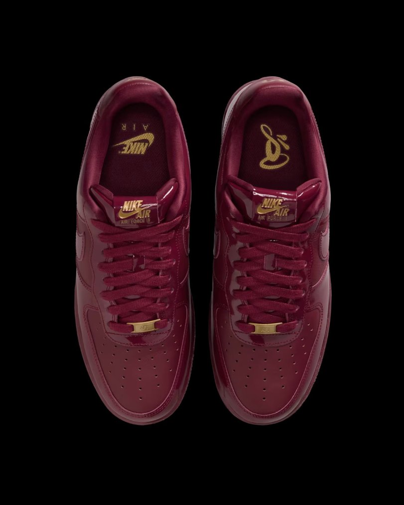 Nike Air Force 1 Low Patent - Burgundy
