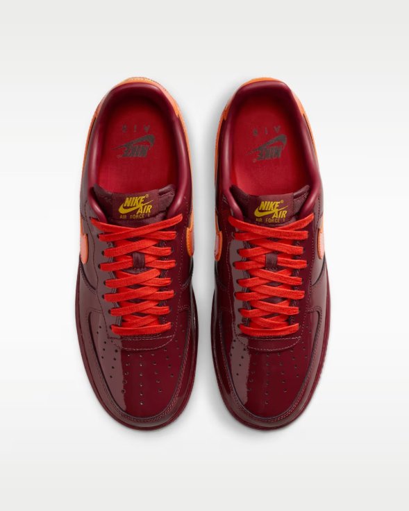 Nike Air Force 1 Low Patent - Team Red/Orange