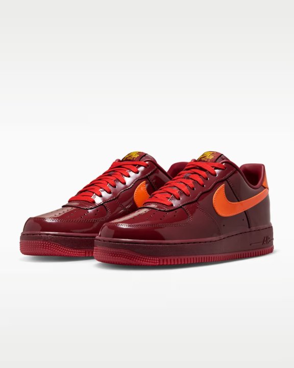 Nike Air Force 1 Low Patent - Team Red/Orange